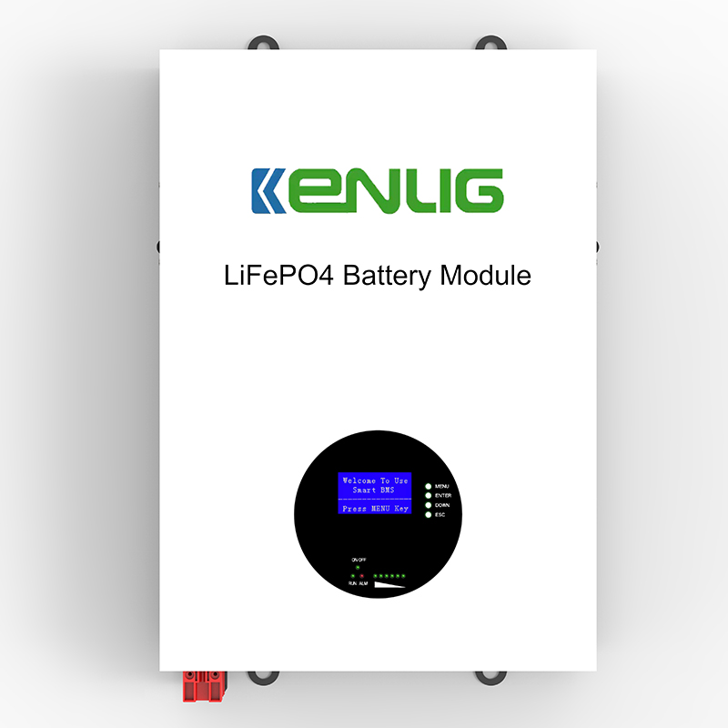Kenlig lifepo4 литиева батерия 6000 цикъла BMS Системна стена монтирана батерия LCD дисплей 48V/51.2V 100AH ​​150AH 200AH PowerWall