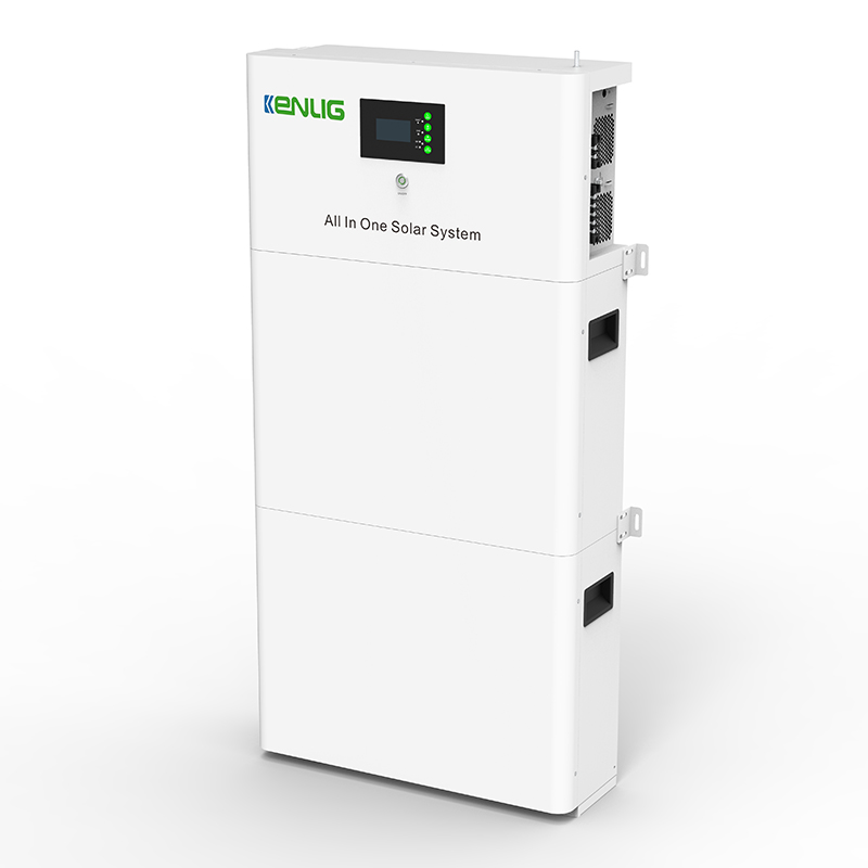 Кенлиг Система за съхранение на енергия 51.2V 100AH ​​/200AH 5.12KWH/10KWH Батерия плюс с инвертор всички в една слънчева система LiThium-йонна батерия